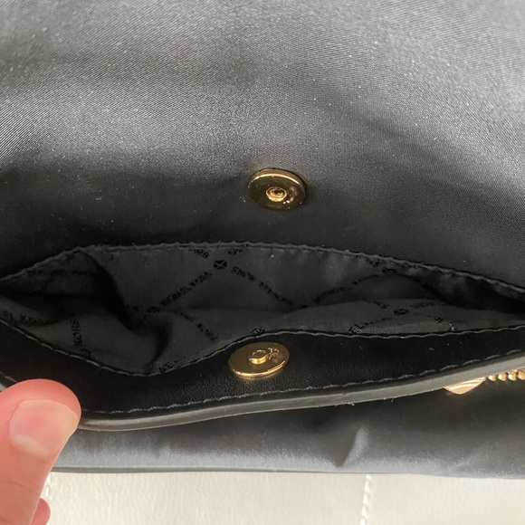 MICHEAL KORS BLACK AND GOLD MEDIUM KENLY BACKPACK - Picture 2 of 9